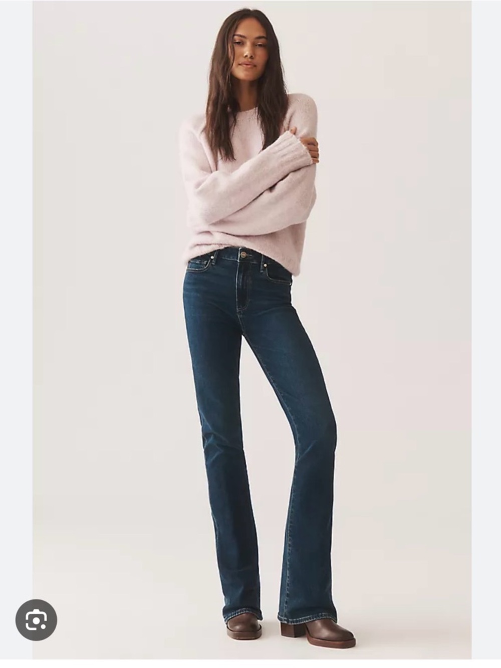 PAIGE Dark Indigo Flare Jeans